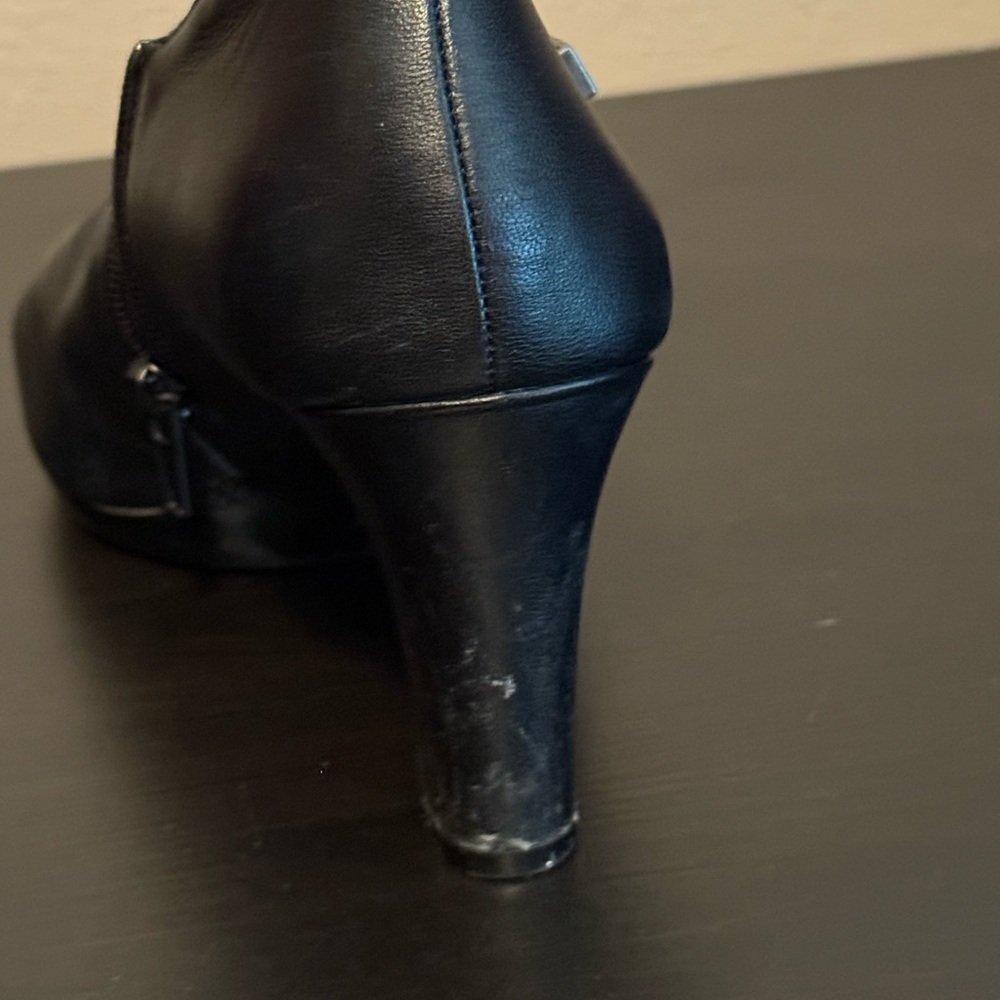 Anne Klein Black Heeled Boots - Picture 7 of 9